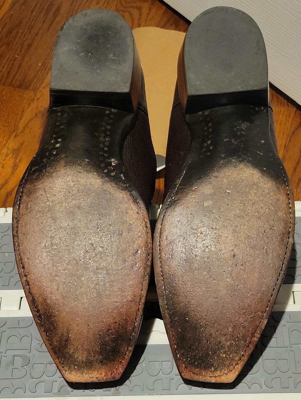 Lucchese Teju Lizard Cowboy Boots in Brown Size 12D - Picture 6 of 8
